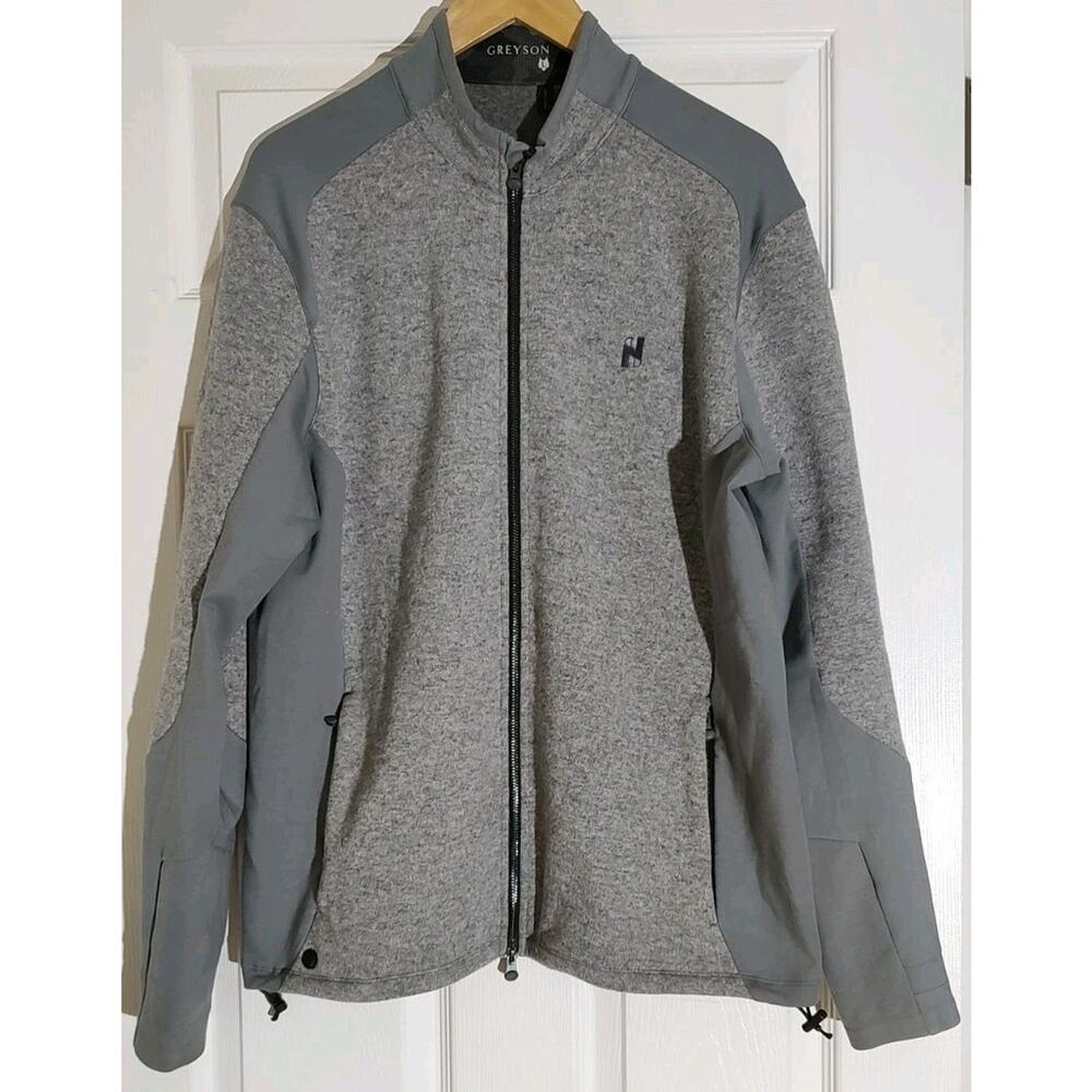 Men's Greyson Clothiers Sequoia Lux Hybrid Full-Zip Jacket Hudson National Golf
